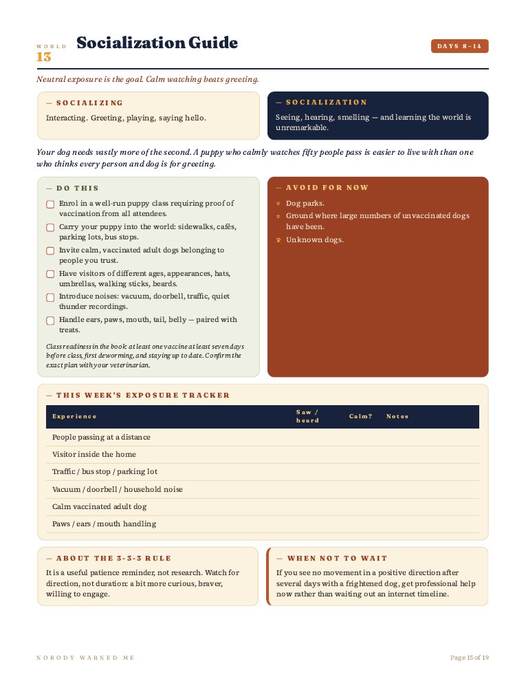 Socialization guide